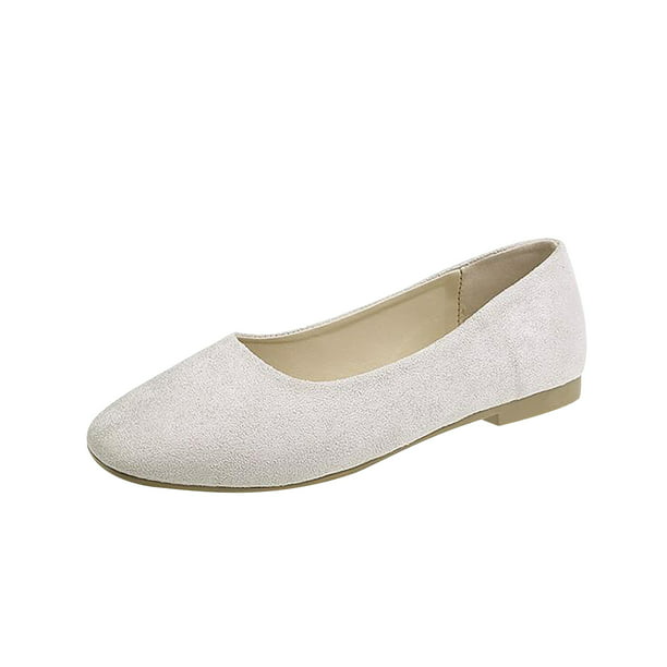 BEAUTYVAN Flats for Women Slip On Pointed Toe Casual Soft Ballet Flat Shoes Walking Work Shoes 